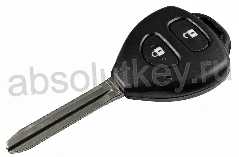 Корпус ключа для Toyota TOY43/2 кнопки (Corolla. Rav)